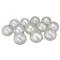 12ct. 4" Clear Iridescent Shatterproof Shiny Christmas Ball Ornaments